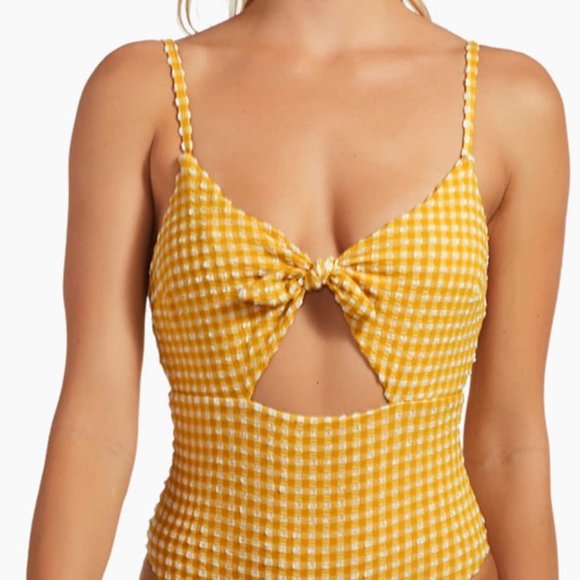 vitamin a alma one piece marigold XL NWT - Picture 2 of 6